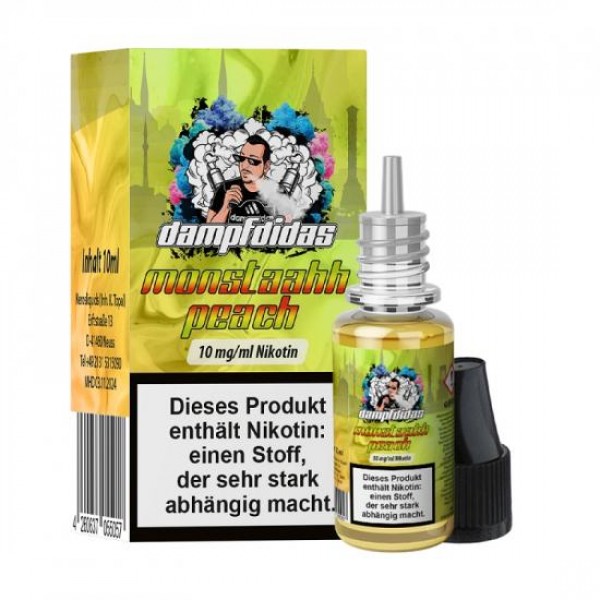 Dampfdidas MONSTAAHHH PEACH Nikotinsalz SALT NIC Liquid 10 ml / 10 mg