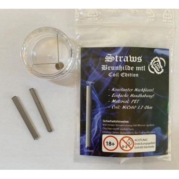 YETI VAPES Straws BRUNHILDE MTL PET Ersatzdochte für Vapefly 2-er SET