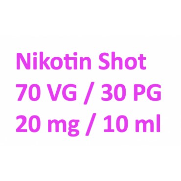 AKTION E-Liquid SHOT Nikotin Shot 20 MG/10 ml 70 VG/30 PG