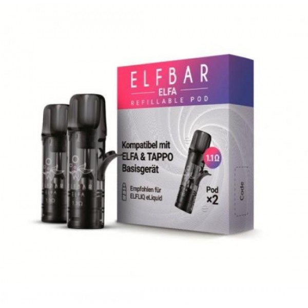 ELFA by ELFBAR Refillable Leerpods 1.10 Ohm 2-er Set