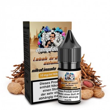 Dampfdidas Tabak Erdnuss Deluxe Nikotinsalz SALT NIC Liquid 10 ml / 10 mg