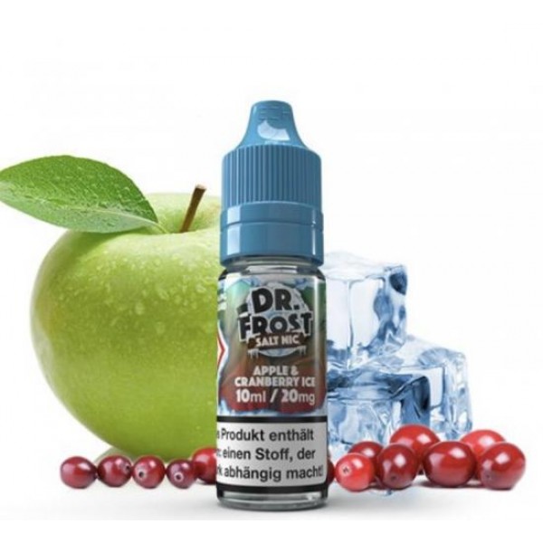 Dr. Frost Nic Salt Liquid APPLE & CRANBERRY Ice 10 ml / 20 mg