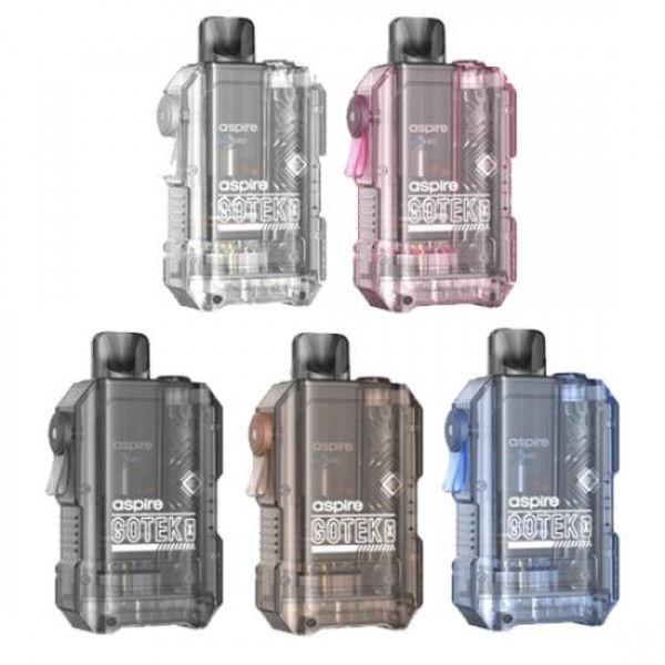 Aspire GoTek X POD KIT Starterkit 4.5 ml komplett 650 mAh Transparent BLAU
