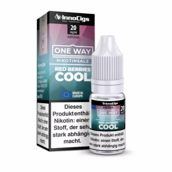 One Way RED BERRIES COOL Nikotinsalz SALT NIC Liquid 10 ml / 10 mg