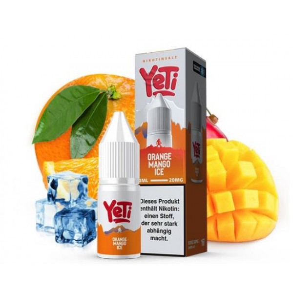 YETI ORANGE MANGO ICE Nikotinsalz SALT NIC Liquid 20 mg / 10 ml
