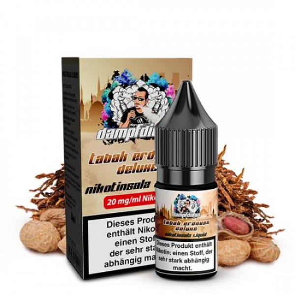 Dampfdidas Tabak Erdnuss Deluxe Nikotinsalz SALT NIC Liquid 10 ml / 20 mg