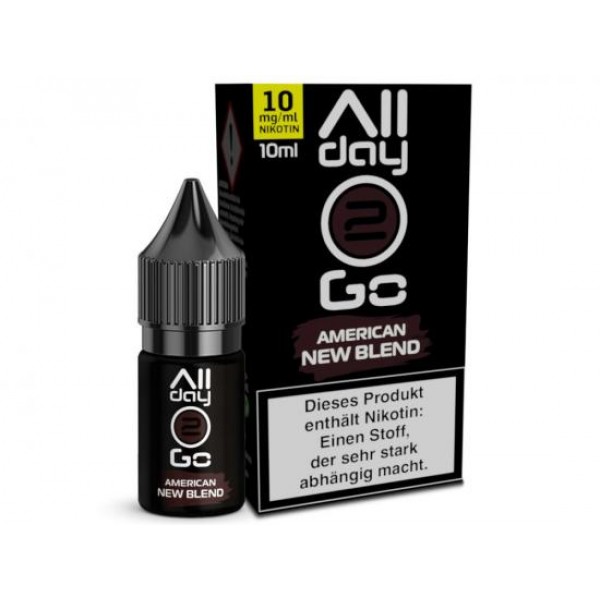 ALLDAY2GO American New Blend Hybrid Nikotinsalz Liquid 10 ml / 10 mg