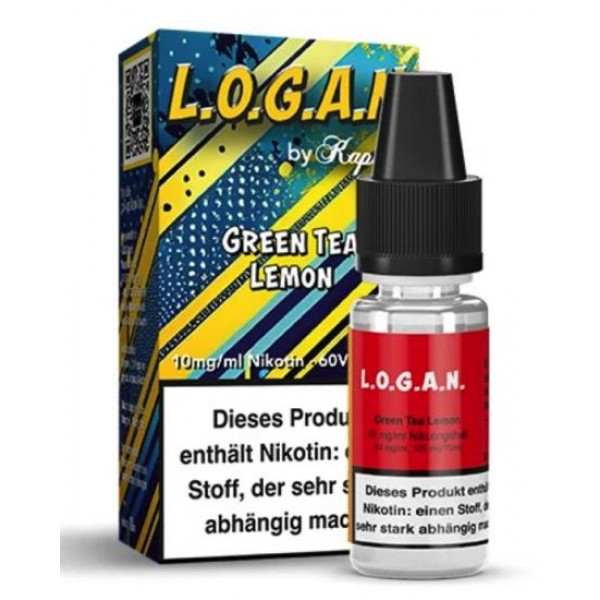 L.O.G.A.N. by Kapkas Flava GREEN TEA LEMON Nikotinsalz Liquid 10 ml / 10 mg