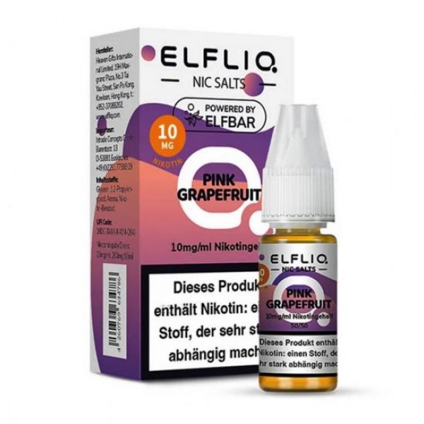 ELFBAR ELFLIQ PINK GRAPEFRUIT Nikotinsalz SALT NIC Liquid 10 mg / 10 ml