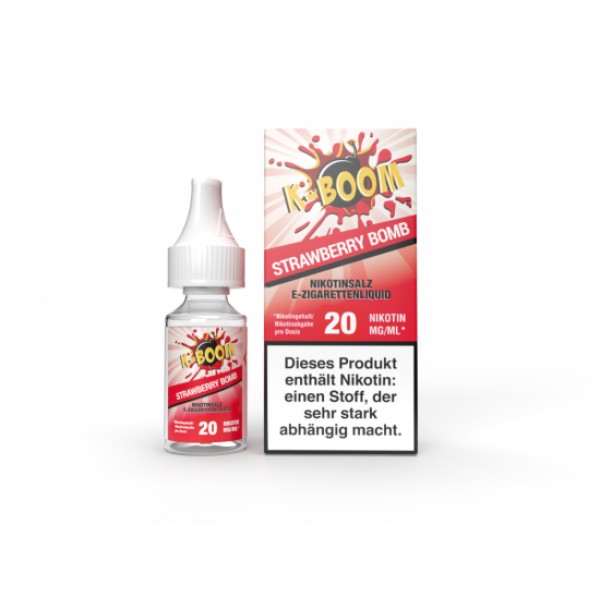 K-BOOM STRAWBERRY BOMB Nikotinsalz SALT NIC Liquid 20 mg / 10 ml