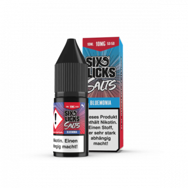 Six Licks BLUEMONIA Nikotinsalz SALT NIC Liquid 10 mg / 10 ml
