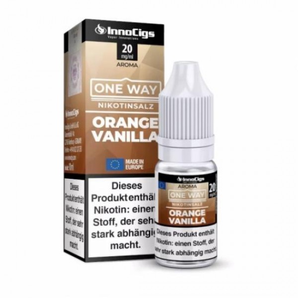 One Way ORANGE VANILLA Nikotinsalz SALT NIC Liquid 10 ml / 10 mg