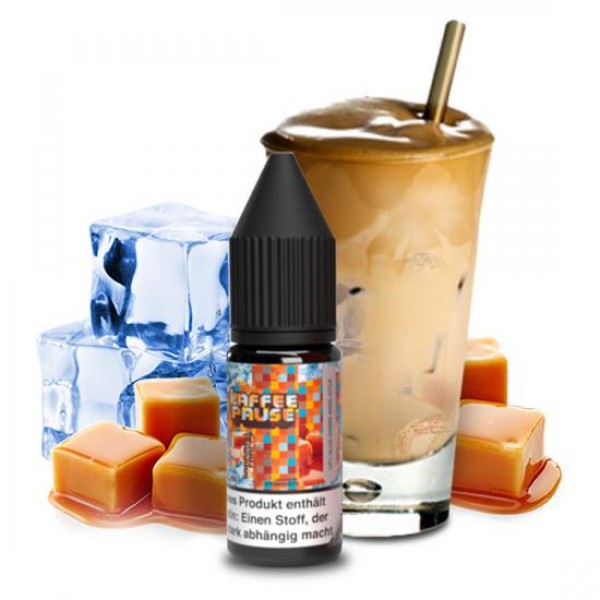 KAFFEEPAUSE Karamel Frappe Ice by Steamshots Nikotinsalz Liquid 10 ml / 20 mg