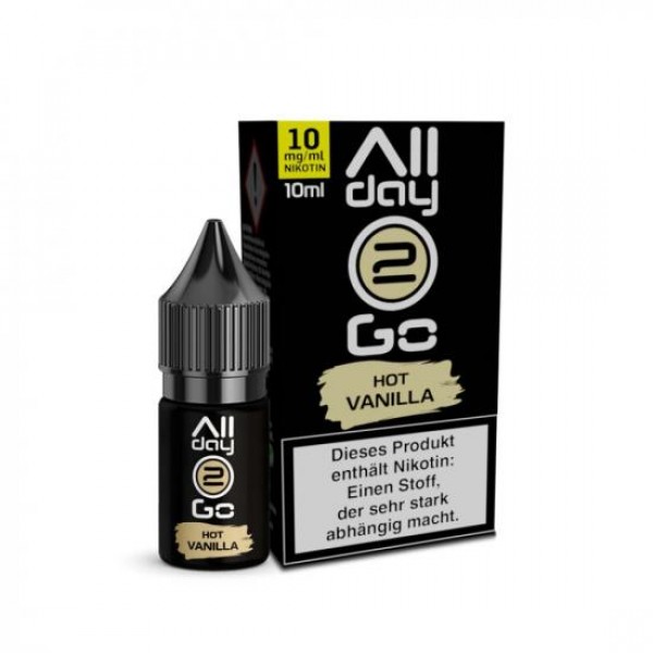 ALLDAY2GO HOT VANILLA Hybrid Nikotinsalz Liquid 10 ml / 10 mg