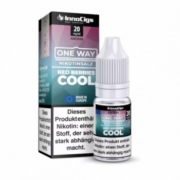 One Way RED BERRIES COOL Nikotinsalz SALT NIC Liquid 10 ml / 20 mg