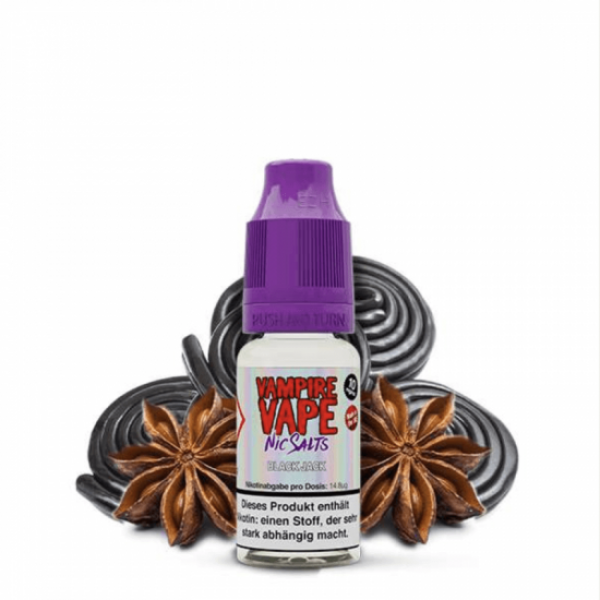 Vampire Vape BLACK JACK Nikotinsalz Liquid 10 mg / 10 ml