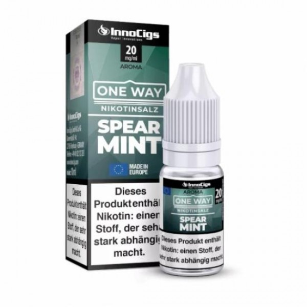 One Way SPEARMINT Nikotinsalz SALT NIC Liquid 10 ml / 10 mg