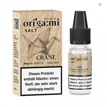 Kapka`s Flava Origami Crane Nikotinsalz Liquid 10 ml / 20 mg