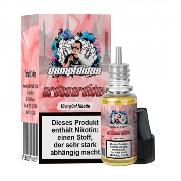 Dampfdidas ERDBEERDIDAS Nikotinsalz SALT NIC Liquid 10 ml / 20 mg