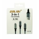 Golisi 3 in 1 USB Ladekabel