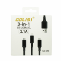 Golisi 3 in 1 USB Ladekabel