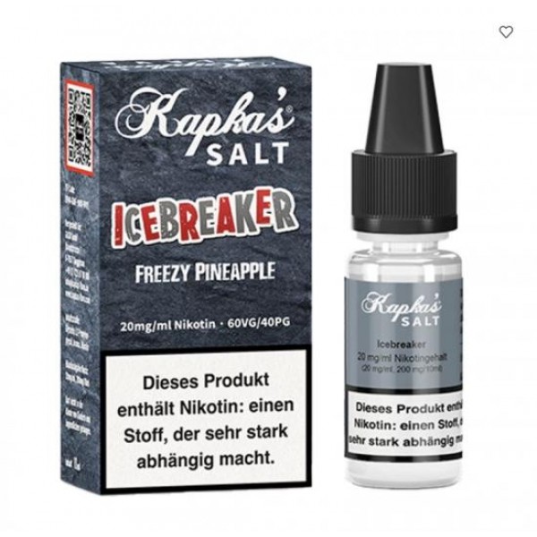 Kapka`s Flava Icebreaker Nikotinsalz Liquid 10 ml / 20 mg