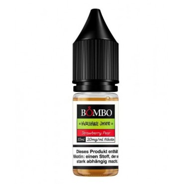 BOMBO STRAWBERRY and PEAR Nikotinsalz Liquid 10 ml / 20 mg