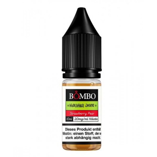 BOMBO STRAWBERRY and PEAR Nikotinsalz Liquid 10 ml / 20 mg