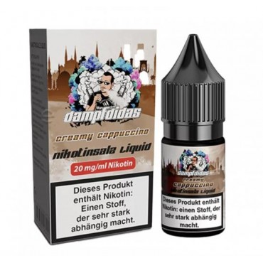 Dampfdidas CREAMY CAPPUCCINO Nikotinsalz SALT NIC Liquid 10 ml / 20 mg