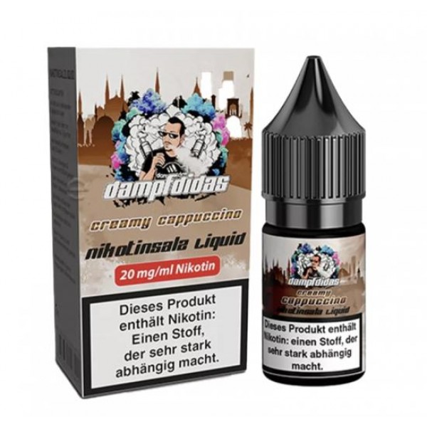 Dampfdidas CREAMY CAPPUCCINO Nikotinsalz SALT NIC Liquid 10 ml / 20 mg