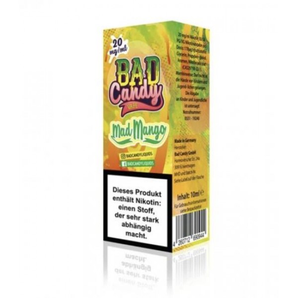 BAD CANDY Mad Mango NIC SALT Nikotinsalz Liquid 20 mg / 10 ml