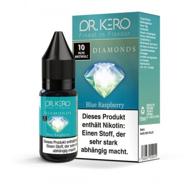 Dr. Kero Diamonds V2 Blue Raspberry E Liquid Nikotinsalz Liquid 10 ml / 10 mg