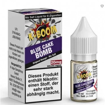 K-BOOM BLUE CAKE BOMB Nikotinsalz SALT NIC Liquid 20 mg / 10 ml