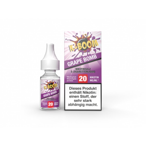 K-BOOM GRAPE BOMB Nikotinsalz SALT NIC Liquid 20 mg / 10 ml