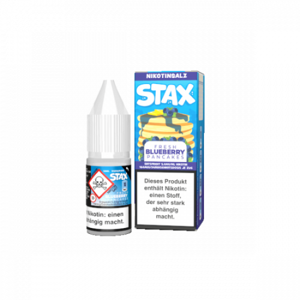 Strapped Stax Fresh Blueberry Pancakes Nikotinsalz Liquid 10 ml / 10 mg