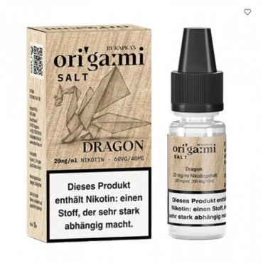 Kapka`s Flava Origami Dragon Nikotinsalz Liquid 10 ml / 20 mg