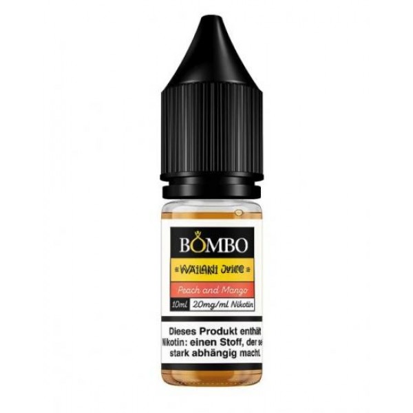 BOMBO PEACH and MANGO Nikotinsalz Liquid 10 ml / 20 mg