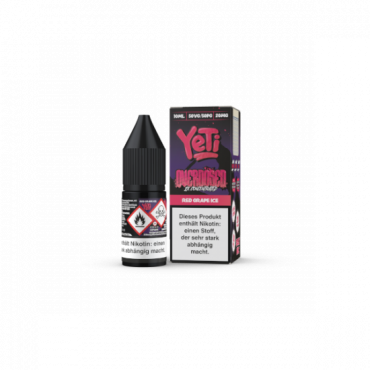 YETI Overdosed RED GRAPE ICE Nikotinsalz SALT NIC Liquid 20 mg / 10 ml