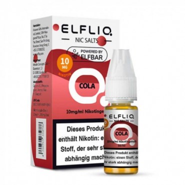 ELFBAR ELFLIQ COLA Nikotinsalz SALT NIC Liquid 10 mg / 10 ml