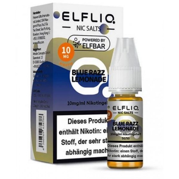 ELFBAR ELFLIQ BLUE RAZZ LEMONADE Nikotinsalz SALT NIC Liquid 10 mg / 10 ml