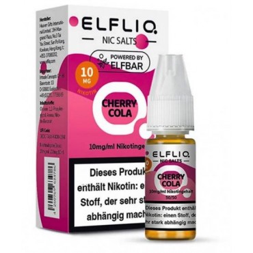 ELFBAR ELFLIQ CHERRY COLA Nikotinsalz SALT NIC Liquid 10 mg / 10 ml