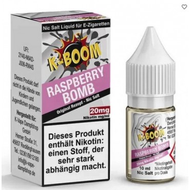 K-BOOM Raspberry BOMB Nikotinsalz SALT NIC Liquid 20 mg / 10 ml