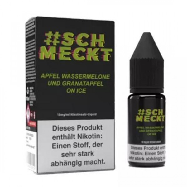 #SCHMECKT Apfel Wassermelone Granatapfel on Ice Nikotinsalz SALT NIC Liquid 20 mg / 10 ml