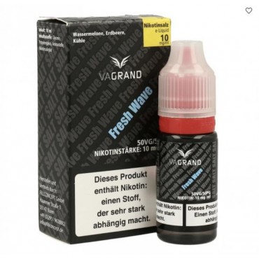 Vagrand FRESH WAVE Nikotinsalz SALT NIC Liquid 10 mg / 10 ml