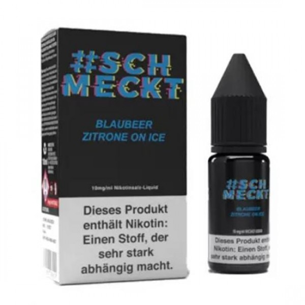 #SCHMECKT Blaubeere Zitrone on Ice Nikotinsalz SALT NIC Liquid 20 mg / 10 ml