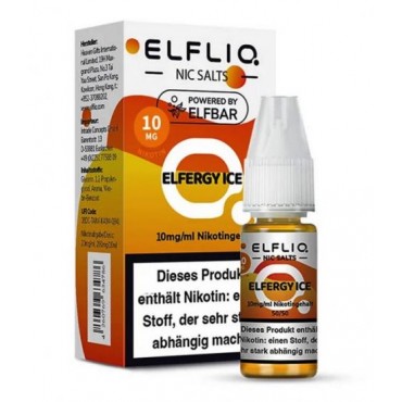 ELFBAR ELFLIQ ELFERGY ICE Nikotinsalz SALT NIC Liquid 10 mg / 10 ml