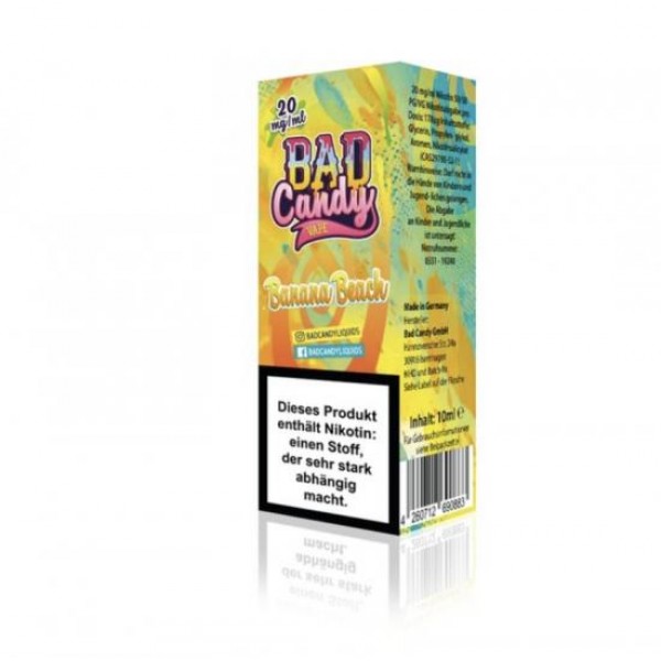 BAD CANDY Banana Beach NIC SALT Nikotinsalz Liquid 20 mg / 10 ml