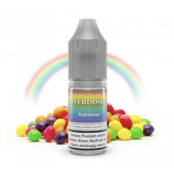 OVERDOSED Rainbow Nikotinsalz SALT NIC Liquid 8 ml / 10 mg