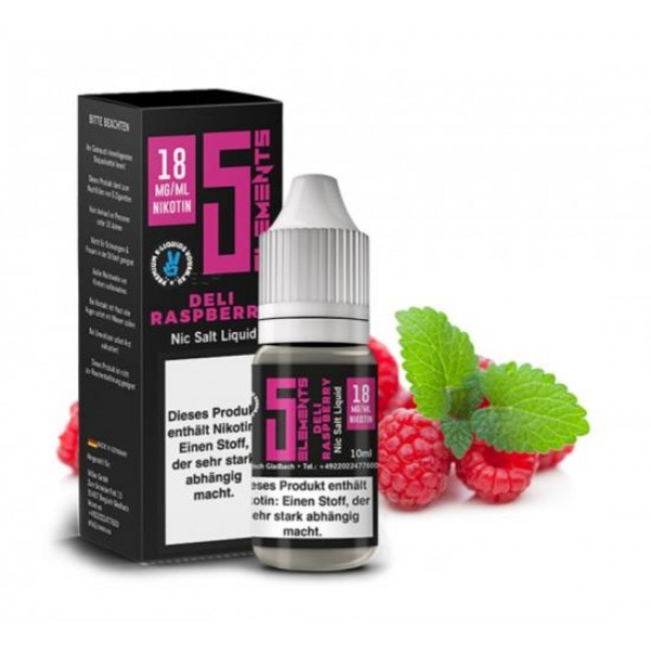 5ELEMENTS Deli Raspberry Nikotinsalz SALT NIC Liquid 10 mg / 10 ml