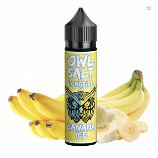 OWL Salt BANANA ICE Aroma Longfill 10 ml / 60 ml
